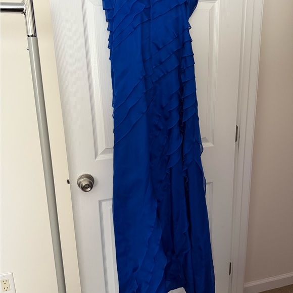 NWT Phoebe Couture Strapless Ruffle Tiered Gown Size 10 - Picture 3 of 5